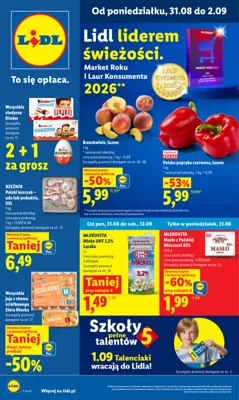 Lidl gazetka - od 31/08/2026 do 02/09/2026
